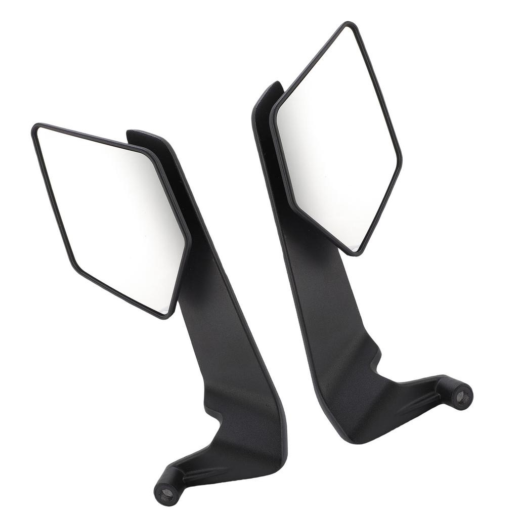 Motorcycle Wind Wing Side Rearview Mirrors Aluminium Alloy Adjustable 360 Degrees  Rotating Rear View Mirrors