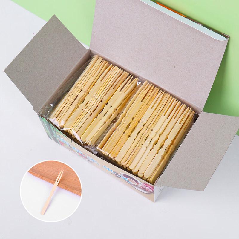 Eco-Friendly Thickened Bamboo Disposable Forks