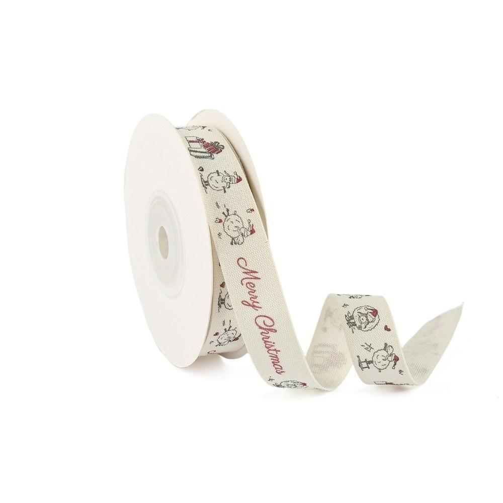 Christmas Print Christmas Ribbon 10 Yards Christmas Craft Ribbon  Gift Packing
