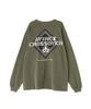 Avirex CROSSOVER BANDANA PATCH LONGSLEEVE Size T-SHIRT, Men's, 2XL, 310, Olive, 783-4230023