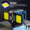 COB Arbeitsleuchte 800mAh USB Wiederaufladbare Taschenlampe mit Magnet Tragbare Wasserdichte Campinglampe mit SOS-Modus für Outdoor-Reparaturen