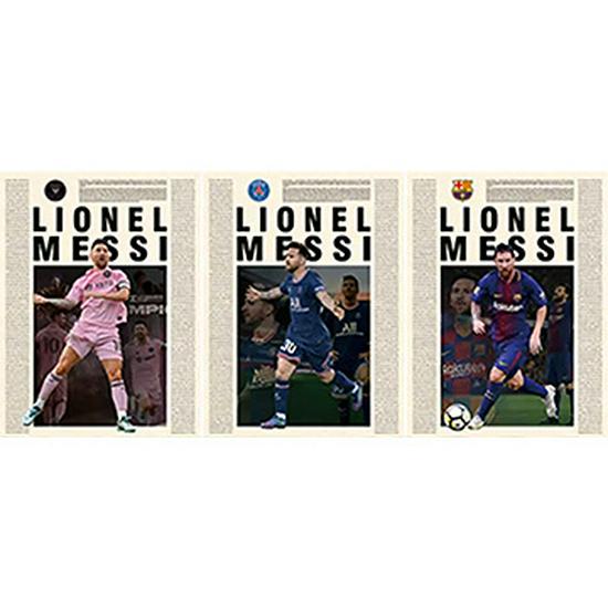 European & American 3D Stereo Sports Poster: Gradient Naked Eye Lenticular Art