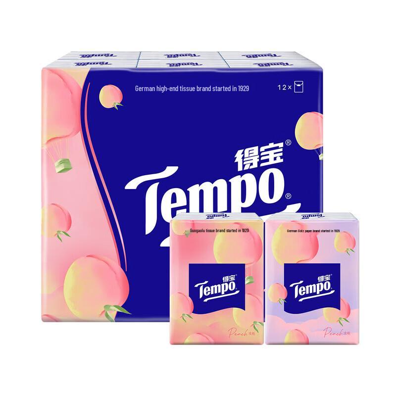 Tempo Sweet Peach Mini Pocket Tissues