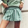 Women's Shorts Fashion Striped Casual Elastic-pocket Beach Shorts Women's Pants