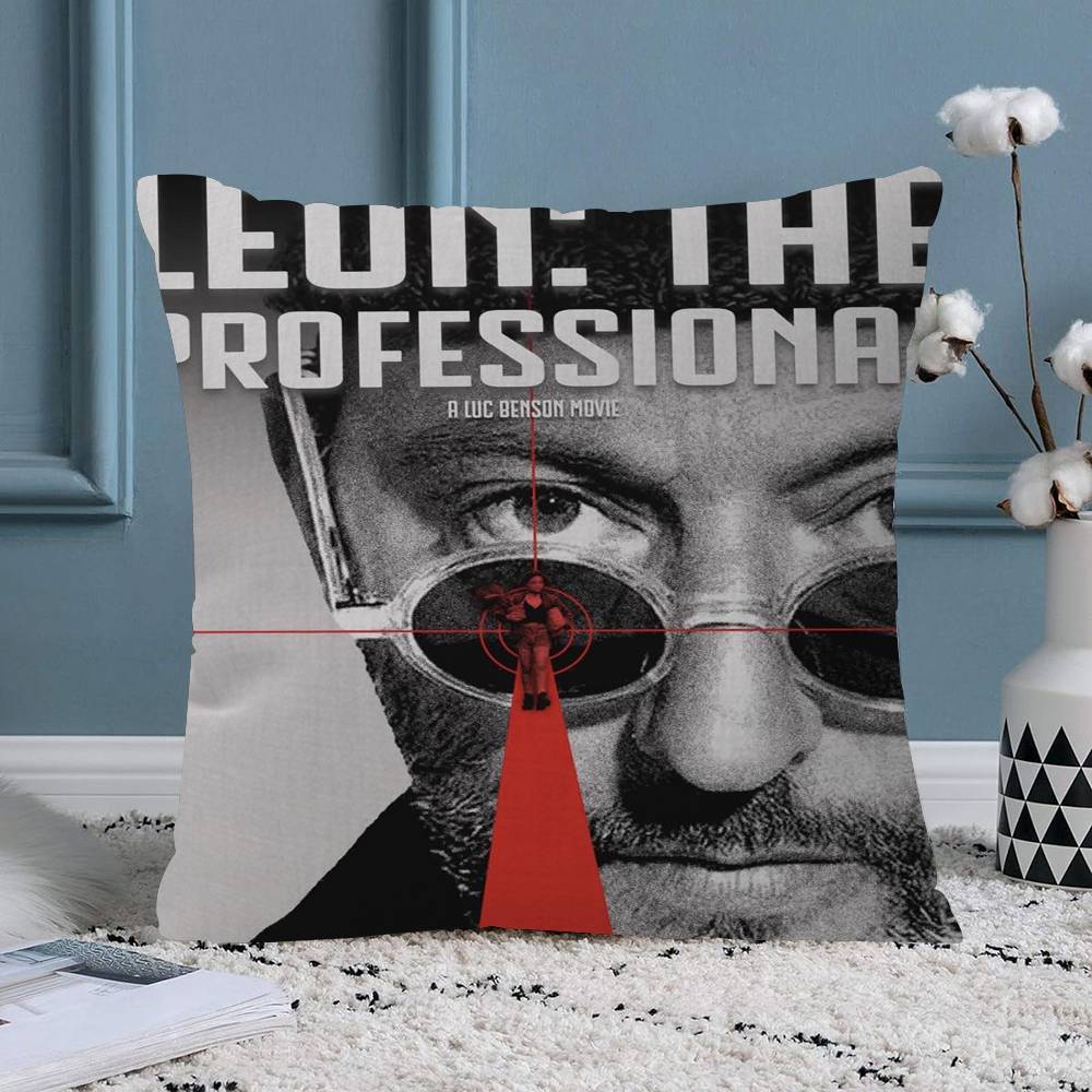 Classic Movie Leon The Professional Home Pillow Cushion Cover Pillowcase Living Room Sofa Home Decor Customized