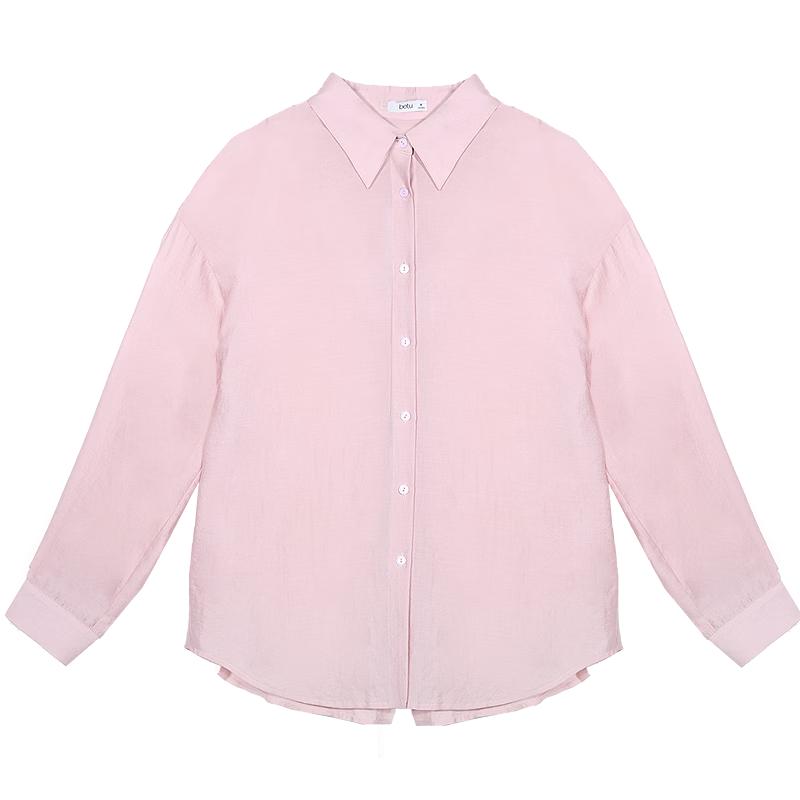 Betu Women's Lapel Tie-Back Slit Shirt Jacket