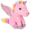 Einhorn Stofftier Weiche Einhorn Plüschtiere Regenbogen Rosa Einhorn Geburtstagsgeschenk für Mädchen Baby Kleinkind Kinder Party Heimdekoration
