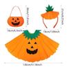 3x Halloween Pumpkin Costume Headpieces Headband for Cosplay Photo Props