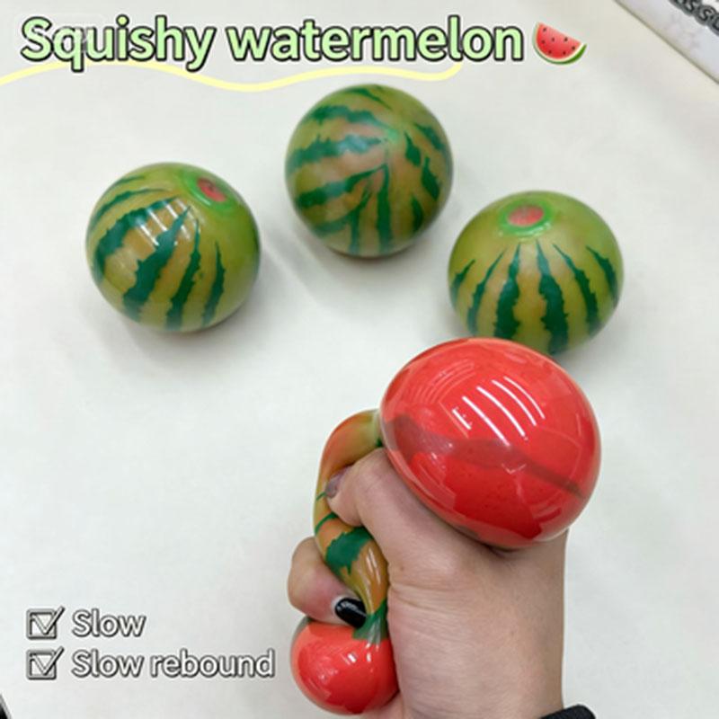 1/4/8Pcs Release Decompression Watermelon Slow Rebound Simulation Fruit Decompression Ball Children'S Adult Toy Fidget Toy