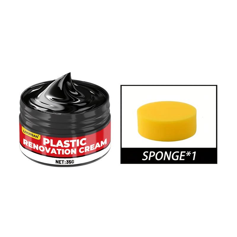 High-Grade Car Plastic Polishing Wax,Crystal Coating Paste for Tires& Interior Parts,Smooth Application,Auto Detailing Essential