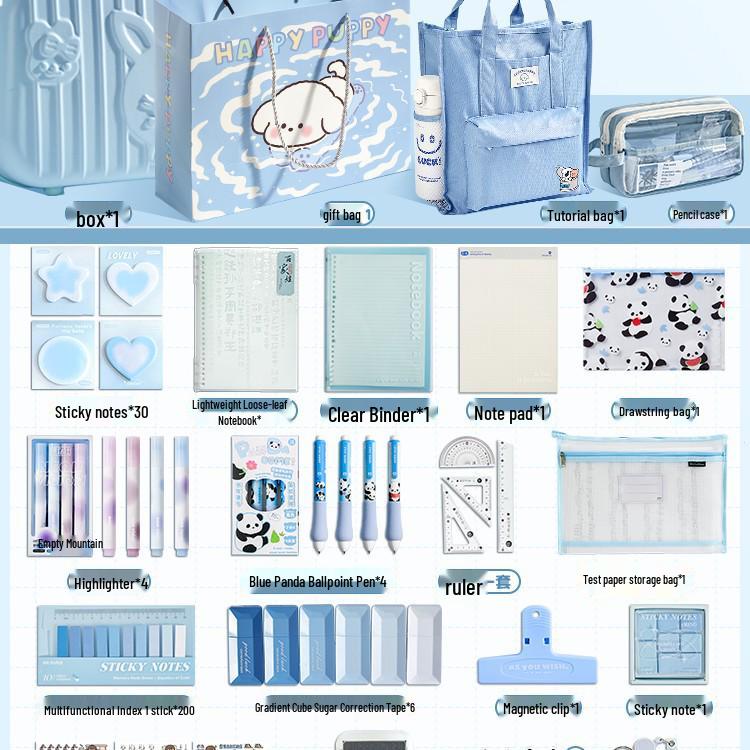 Back To School Stationery Gift Box for Girls - Perfect for Elementary & Junior High