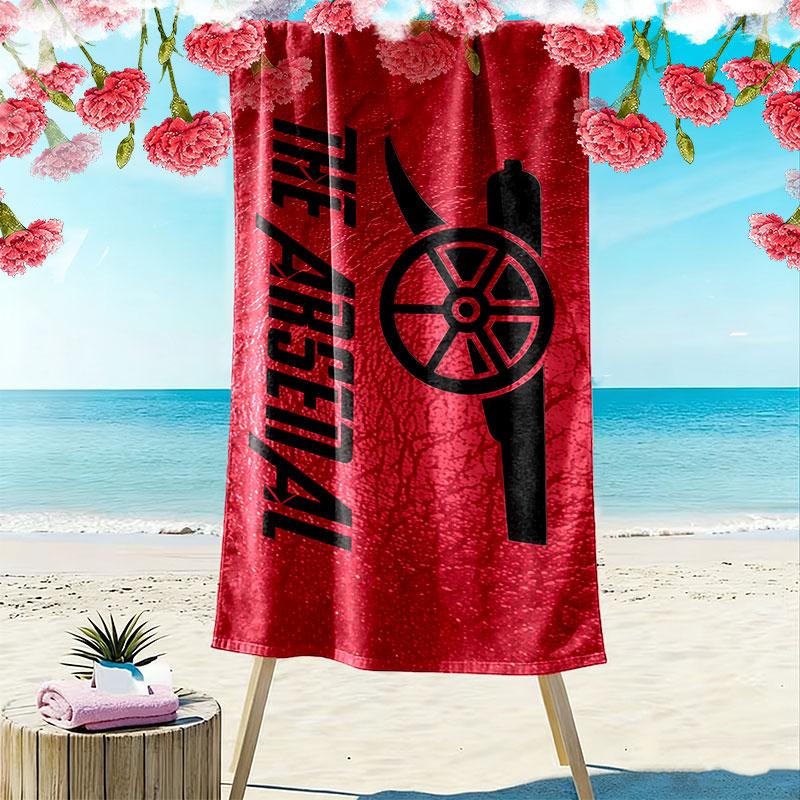 Arsenal Art Print Beach Towel, Large Soft Quick Dry Towel for Beach Camping Swimming