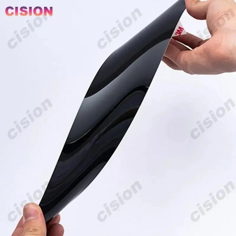 Glossy Piano Black Car Door Window Center Middle Column B C Pillar Post Mirror Effect Cover Trim PC Sticker For Mazda 3 BL Sedan