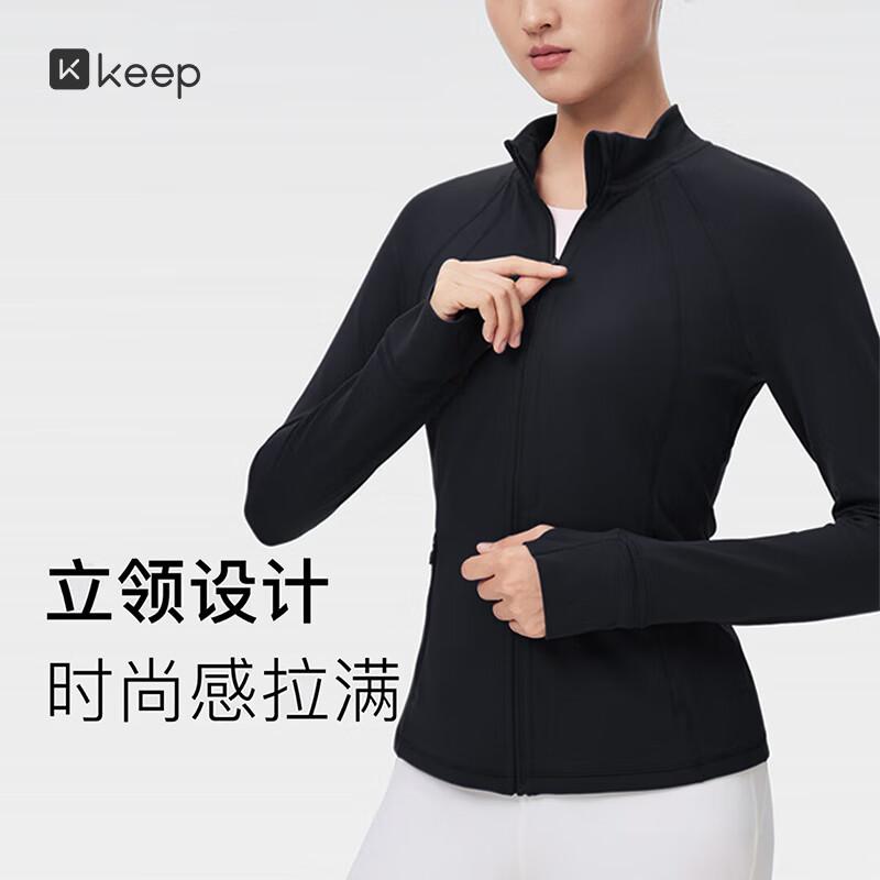 

Keep Women s Stand Collar Fitness & Yoga Jacket L