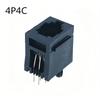 5Pcs Vertical Telephone Connector Socket Connector Female Socket  Communication Accessories