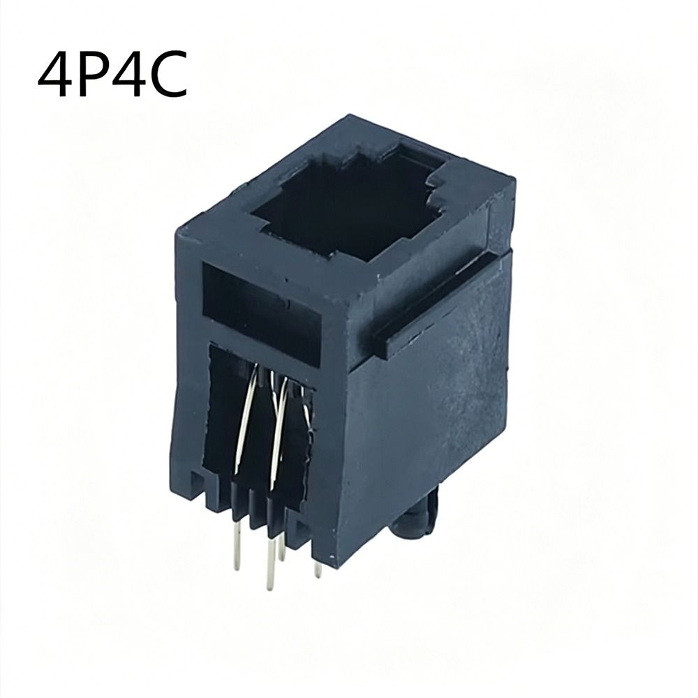 5Pcs Vertical Telephone Connector Socket Connector Female Socket Communication Accessories