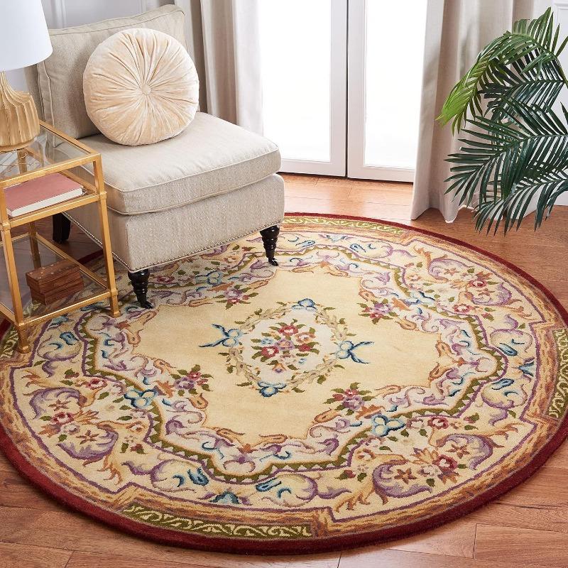 Fashion Round Rug Animal Print Minimalist Pattern Circle Carpet for Living Room Floor Mat Chair Coffee Table Bedside Decoration
