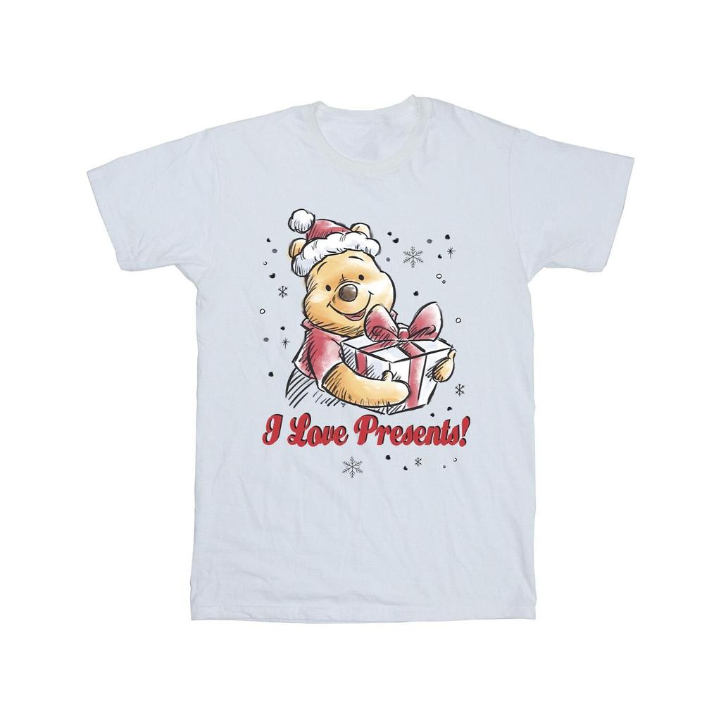 Disney Mens Winnie The Pooh Love Presents T-Shirt