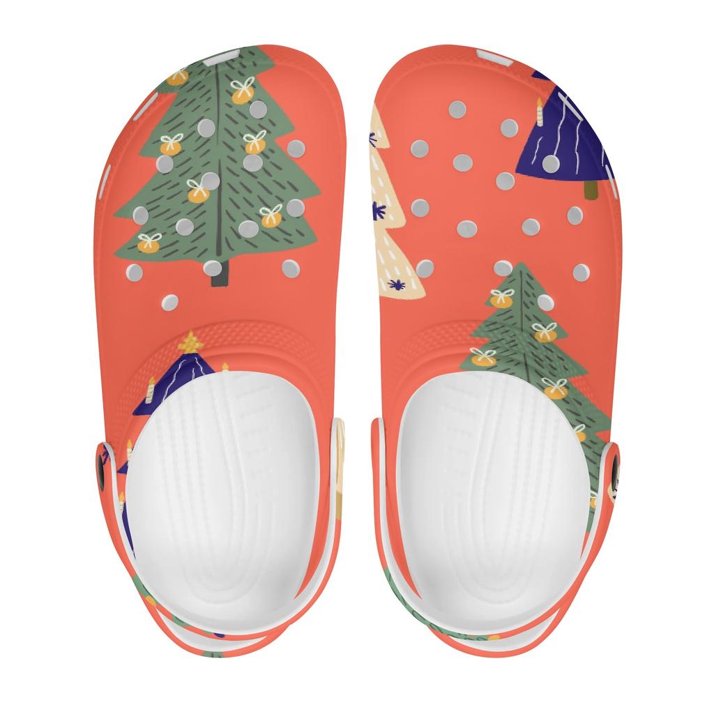 Fun Printed EVA Garden Shoes Women Men Breathable Ventilated Slip On Garden Yard Home Bathroom Casual Walking Daily Shoes Home Use
