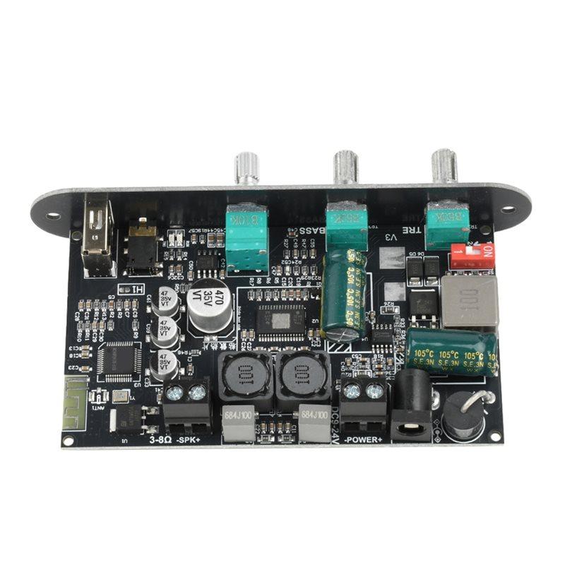 ABUO-ZK-1001U DC 9-24V 100W Mono Amplifier Board TPA3116D2 BT Audio Power Amplifier Module AMP Module For Home Theater