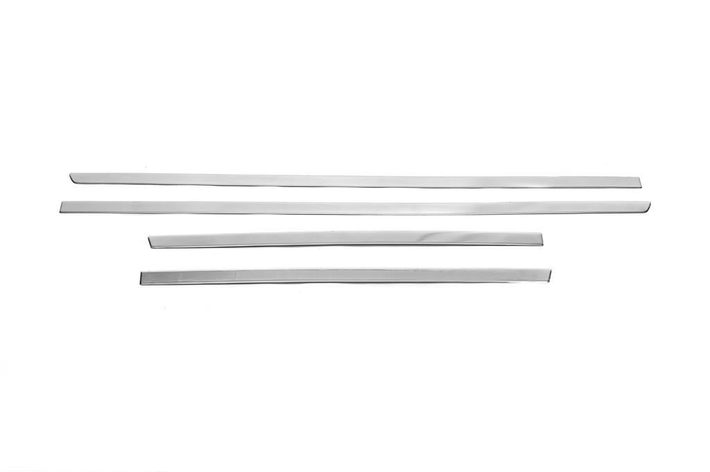 Door Molding (narrow, 4 Pcs, Stainless Steel) OmsaLine - Italian Stainless Steel for Hyundai Tucson TL 2016-2021
