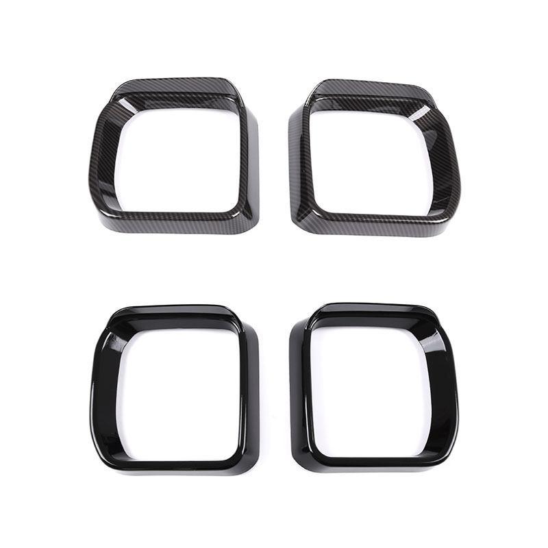 2pcs ABS Rearview Mirror Rain Block Frame Trim Cover Accessories For Land Rover Defender 90 110     2024
