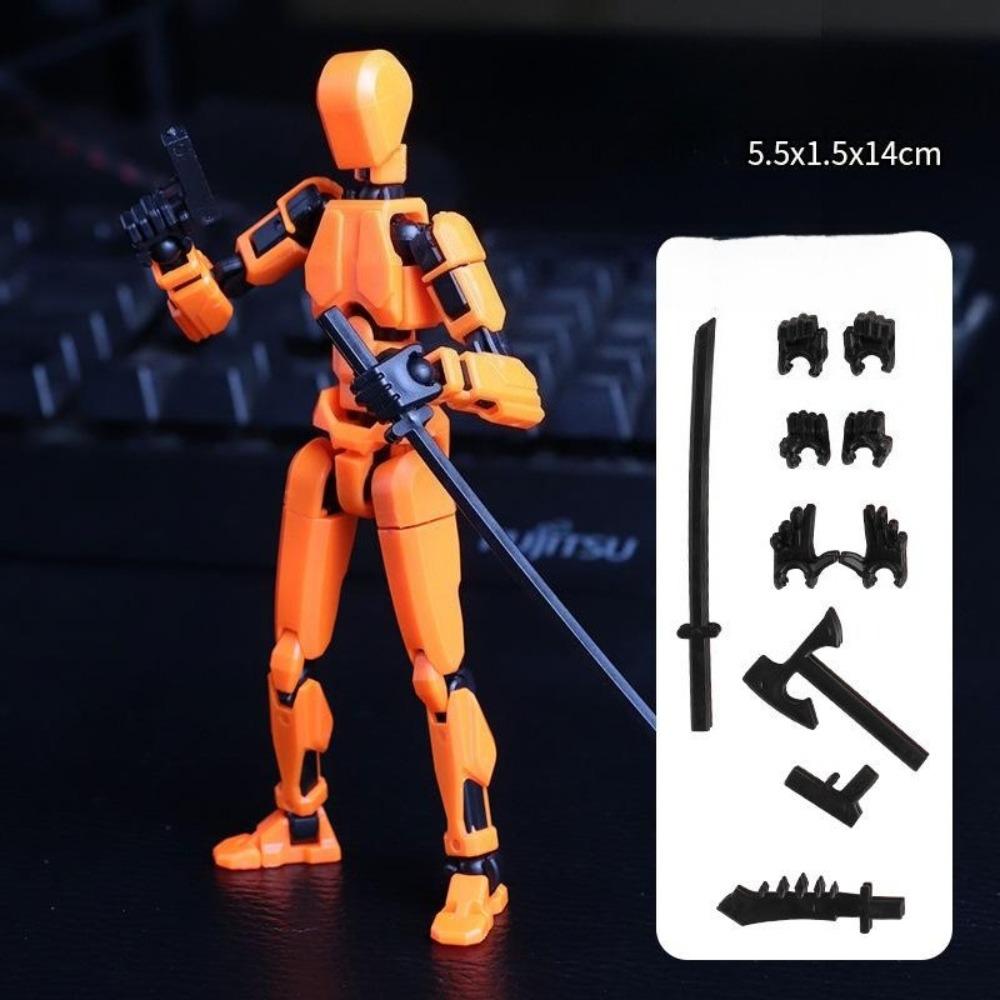 

Сделай сам многосуставные подвижные фигурки роботов-трансформеров, 3D-печатные манекены, фигурки счастливых персонажей, игрушки для детей, подарок оранжевый