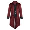 Fashion Mens Tailcoat Jacket Goth Steampunk Uniform Costume Praty Outwear Coat