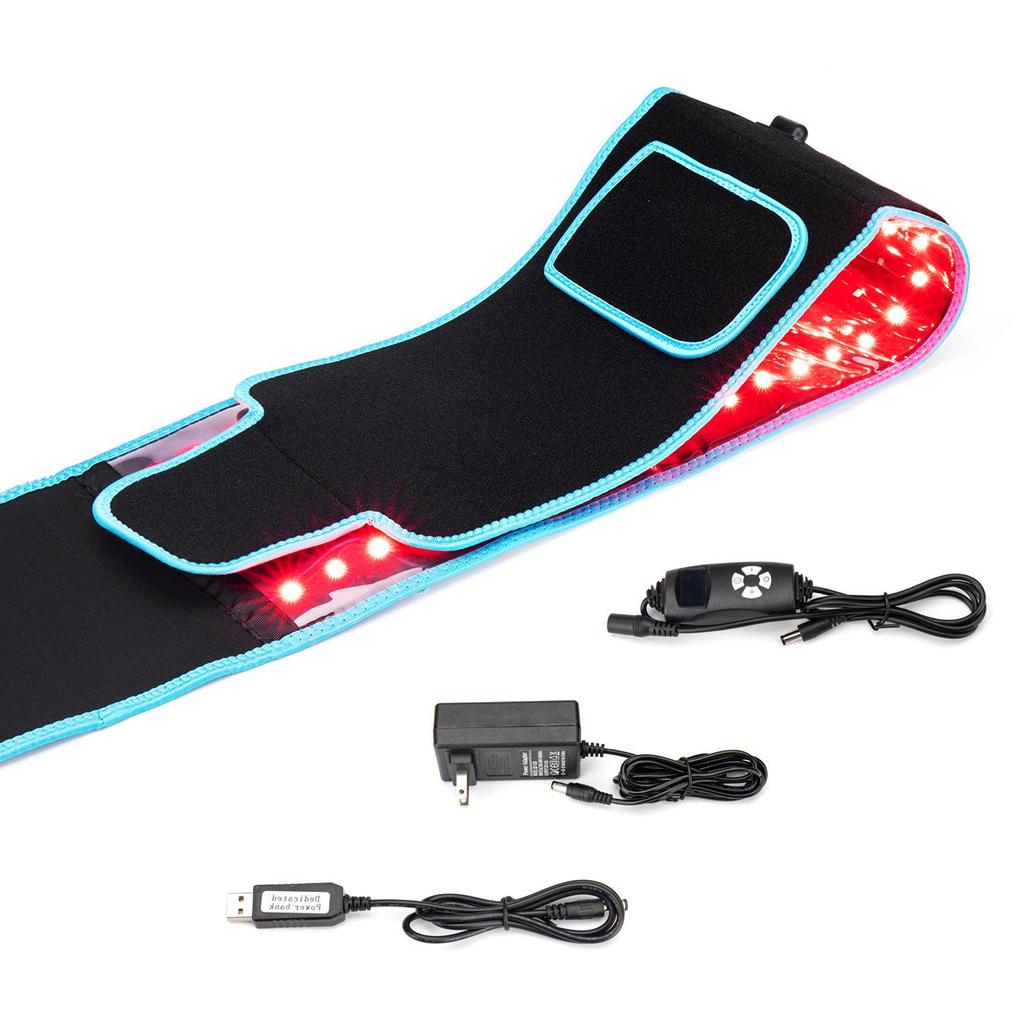 105 Beads Red Light Therapy & Heating Massage Waist Belt for Abdominal & Uterus Warming