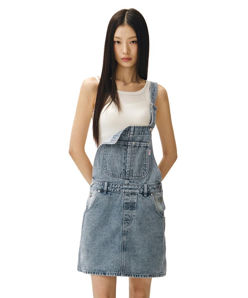 Deketeuumeon Signature Bib Overalls Skirts Dcwop002Lightblue