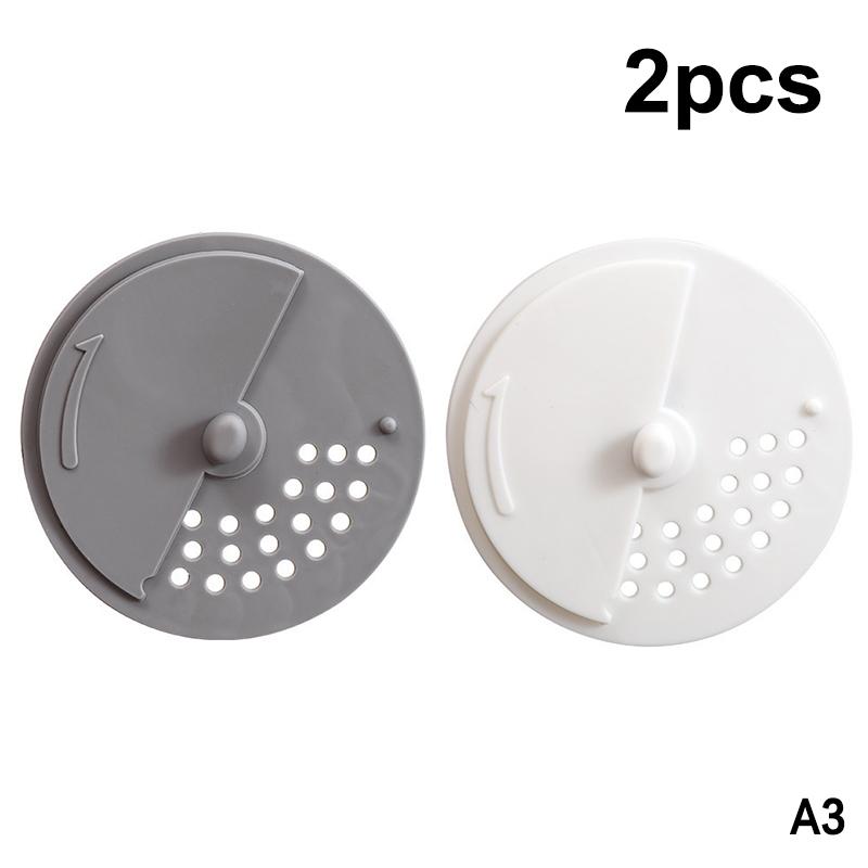 Kitchen Rotatable Anti-odor Drain Cover Hair Filter 1pc With Drain Holes Universal Fit Sink Sewer Lid For Home Bathroom Use