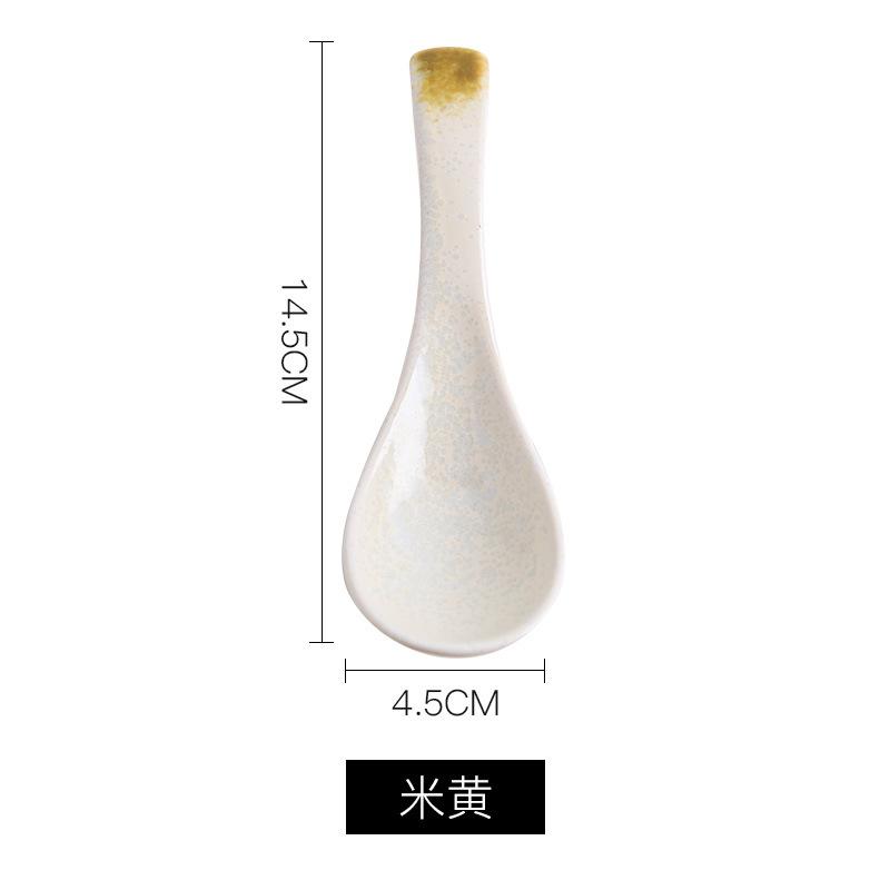 1Pc Ceramic Spoons, Hotel Restaurant Tableware