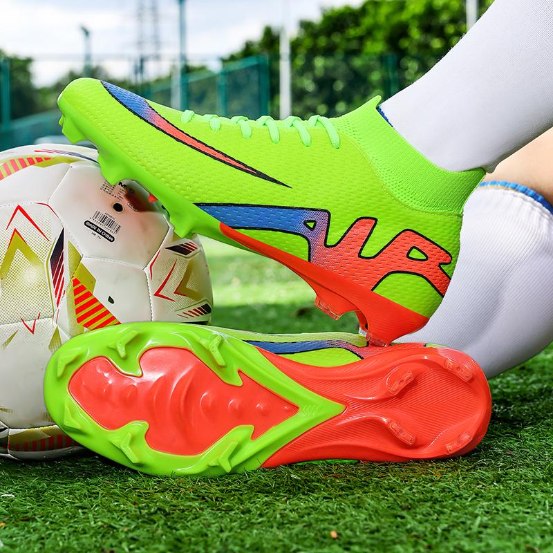 New Men Football Boots Grass Cleats High-top Non-Slip Soccer Shoes Futsal Sneakers High-quality Match Indoor Hot-selling Outdoor