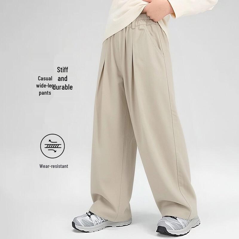 Boys  Washed Cotton Straight-Leg Casual Pants 110