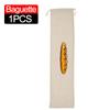 3/1Pcs Linen Bread Bags Large Capacity Drawstring Bread Storage Bags Washable Reusable Loaf Bags for Pastries Baguette Organizer
