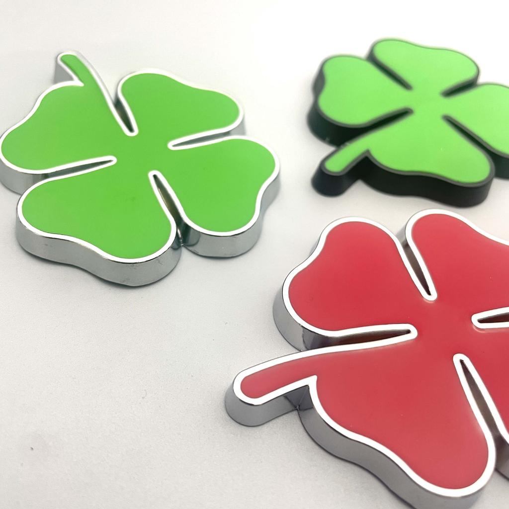 Clover Emblem Car Logo-Suitable For Giulia Stelvio Alfa Romeo Giulia Stelvio Junior Tonale Front Hood Grill Badge Emblem Car Body/Car Windows Sticker