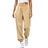 Pantaloni della tuta da donna a vestibilità larga con tasche e elastico in vita per abbigliamento casual