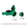 Adjustable Y-Type Diverging Tee Ball Valve 4/6 Conversion Adapter for Greenhouse Watering And Horticultural Irrigation