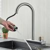 Rostfritt stål Pull Out Vattenfall Köksblandare Köksdiskblandare