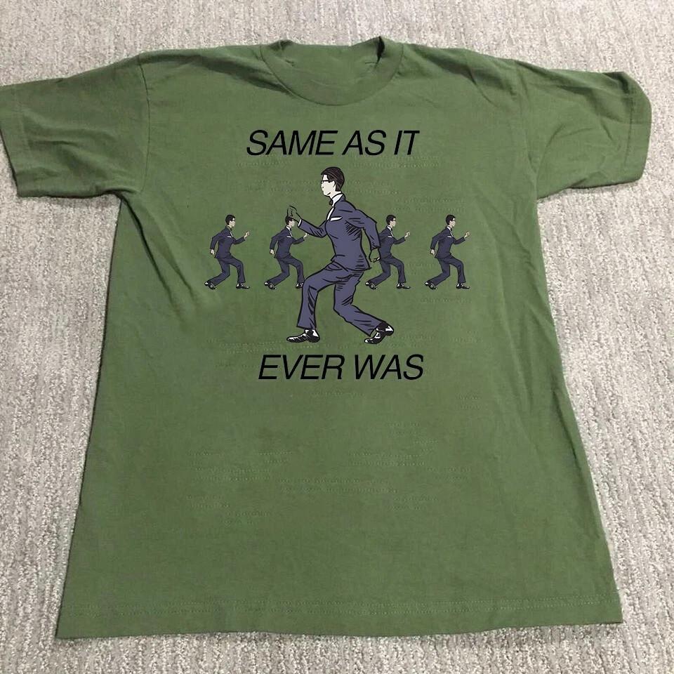 Rare Talking Heads Same as it Ever Was T Shirt  Military Green Unisex T-Shirt M