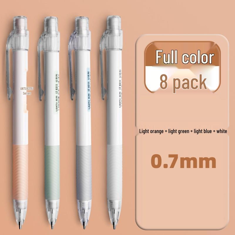 Shock-Absorbing Mechanical Pencil for Kids, Lead-Break Resistant, 0.7mm Non-Slip Soft Grip, 0.5mm Tip
