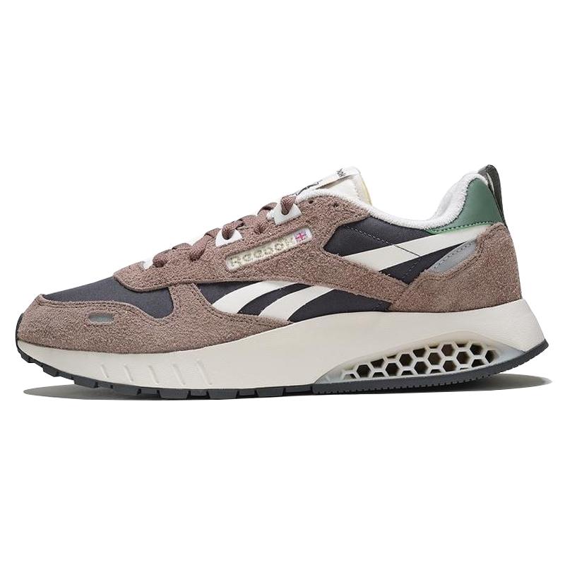 Reebok Classic Leather Low Top Running Shoes Unisex Sneakers Brown Black 100074407