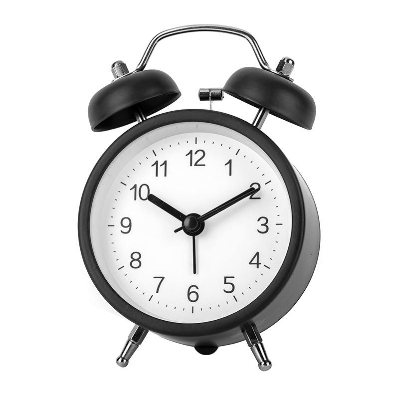 Simple Bell Clock Alarm Clock for Students' Special Nordic Creative Alarm Clock Silent Luminous Bedroom Bedside Desktop Clock