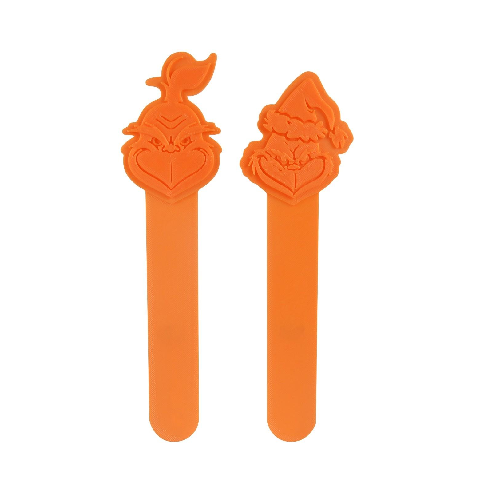 

3D-печатные закладки для книг с украшениями из книги «Гринч» One Size шафрановый