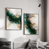 Nordic Green Gold Fashion Marbl Posters Wall Art Aesthetic Canvas Painting Print Picture Living Room Bedroom Interior Home Decor