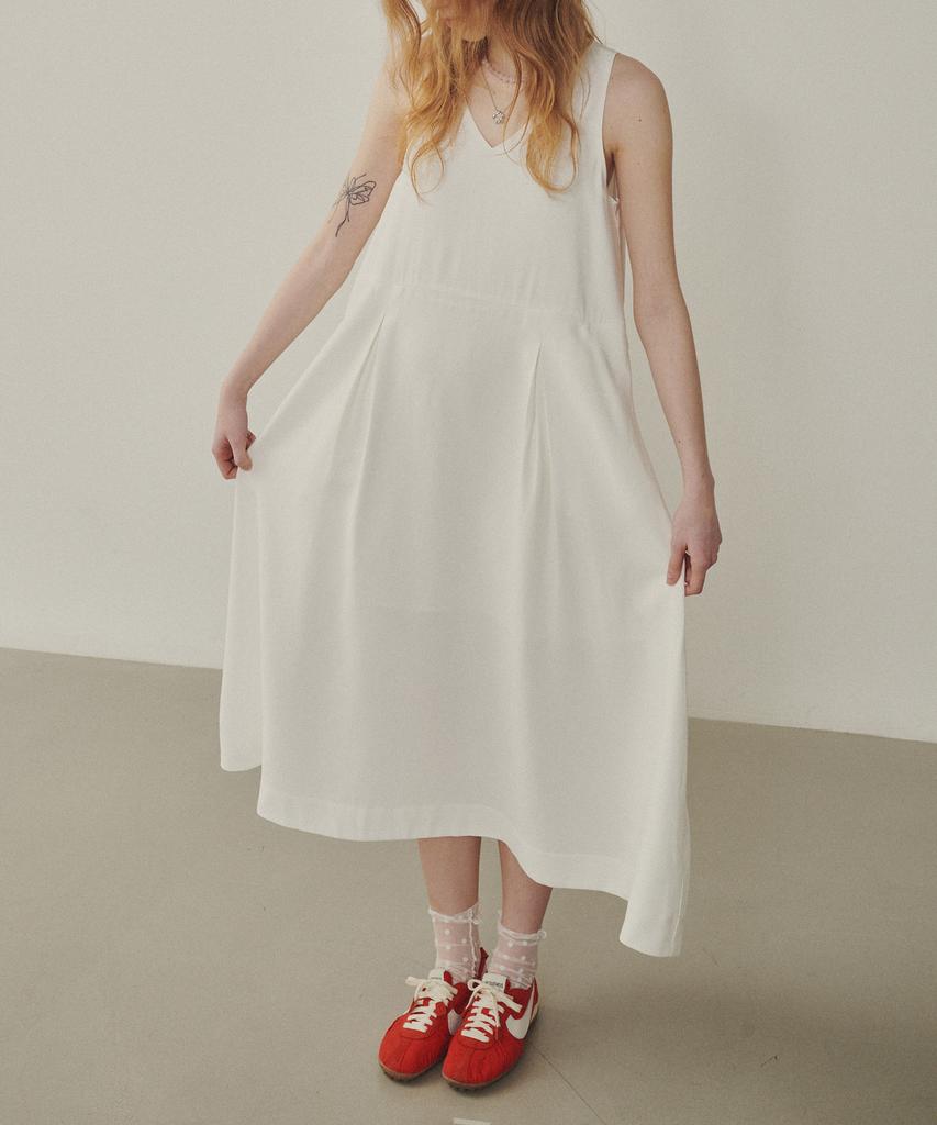 Melly And Rose Flare Long Dress (315300)_White
