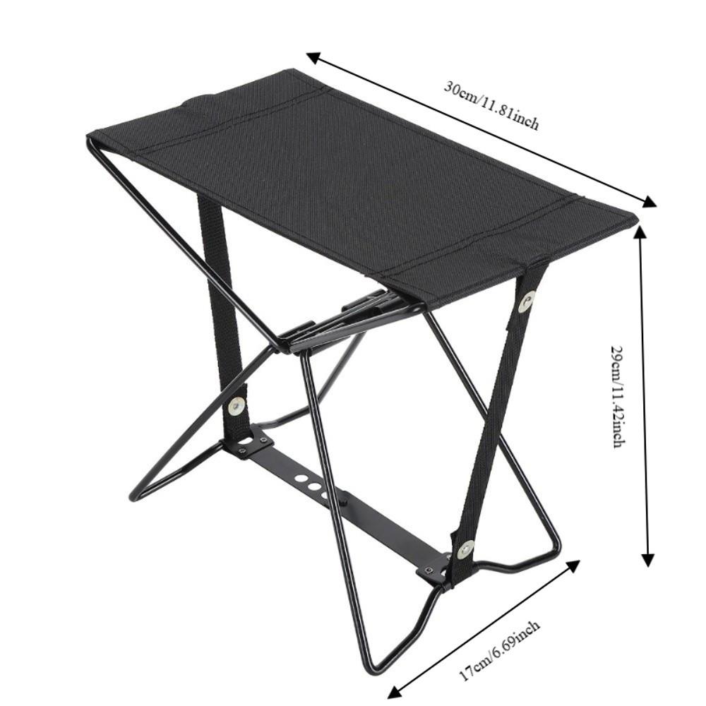 Compact Lightweight Build Portable Canvas Seat X Frame Outdoor Foldable Stool Outdoor Use
