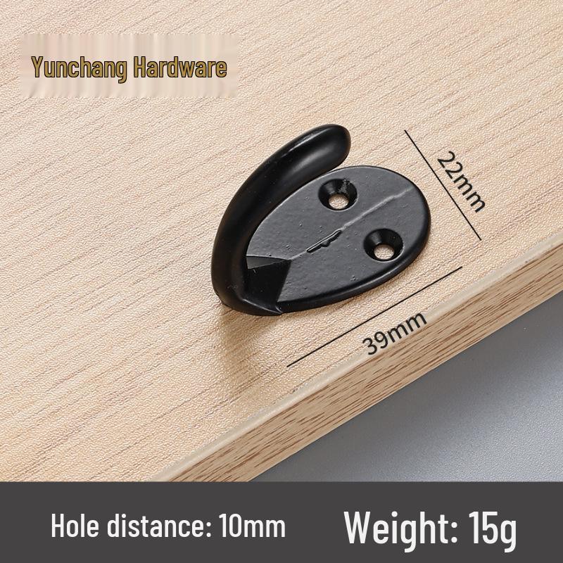 Vintage Legierung Wandmontierter Mantelhaken - Hinter-Tür, Wandbild, Einzeln, Dickes Design