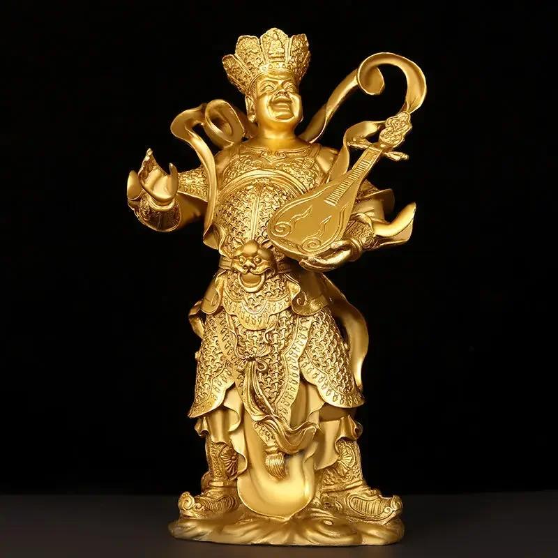 4pc/set Fengshui  Copper Chinese The Four Heavenly Kings Statue Home Buddha Hall Buddha Decor Home Decoration Accessories