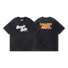 Wholesale GALLERY DEPT washed old short-sleeved beauty tide retro skull print couple loose T-shirt summer